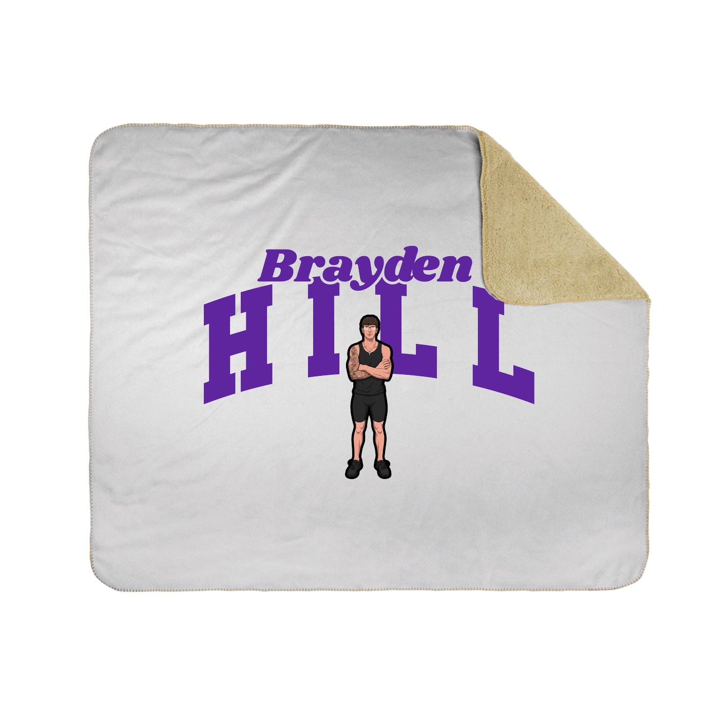 Throw Blanket — Signature Arch in White
