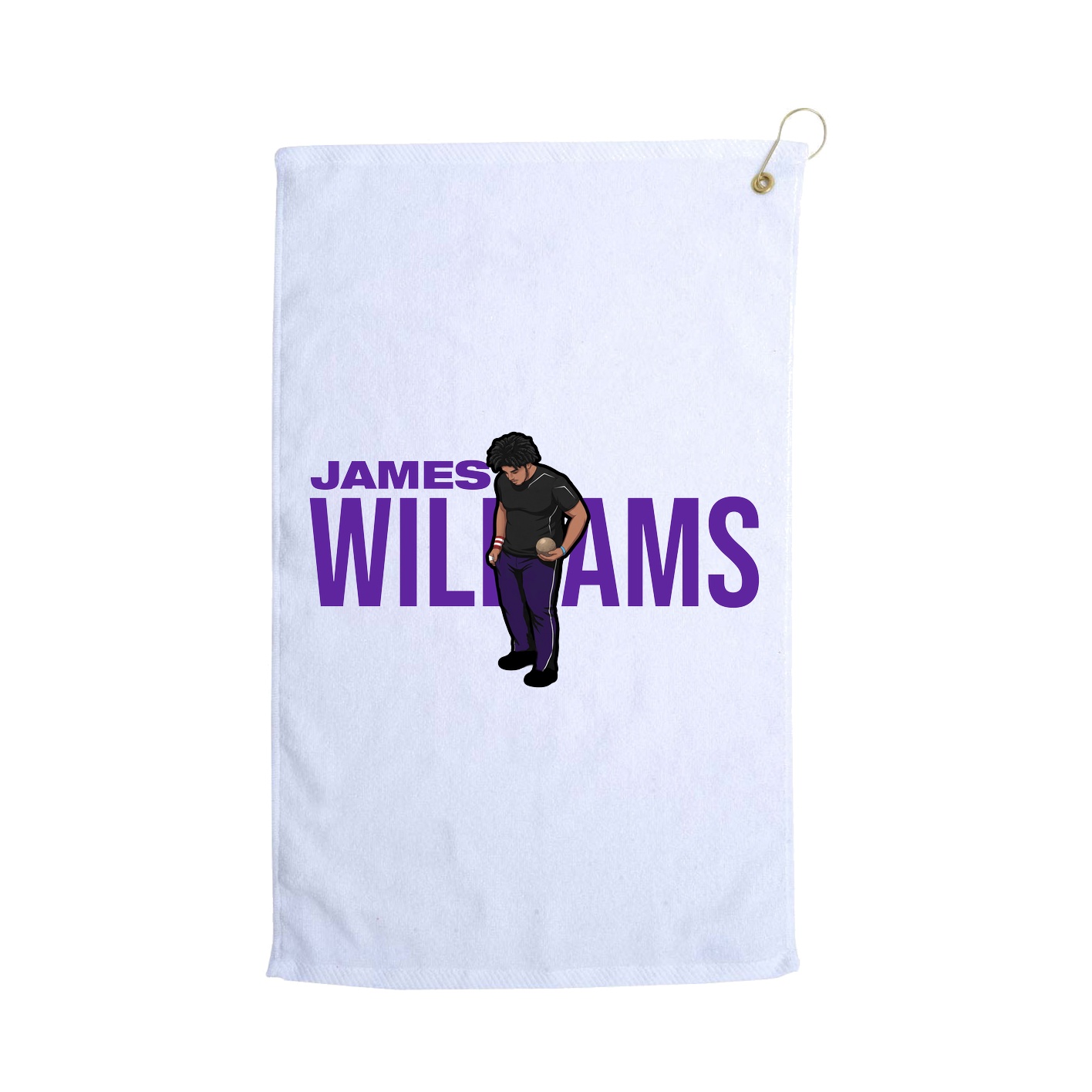 Golf Towel — Player Name in White