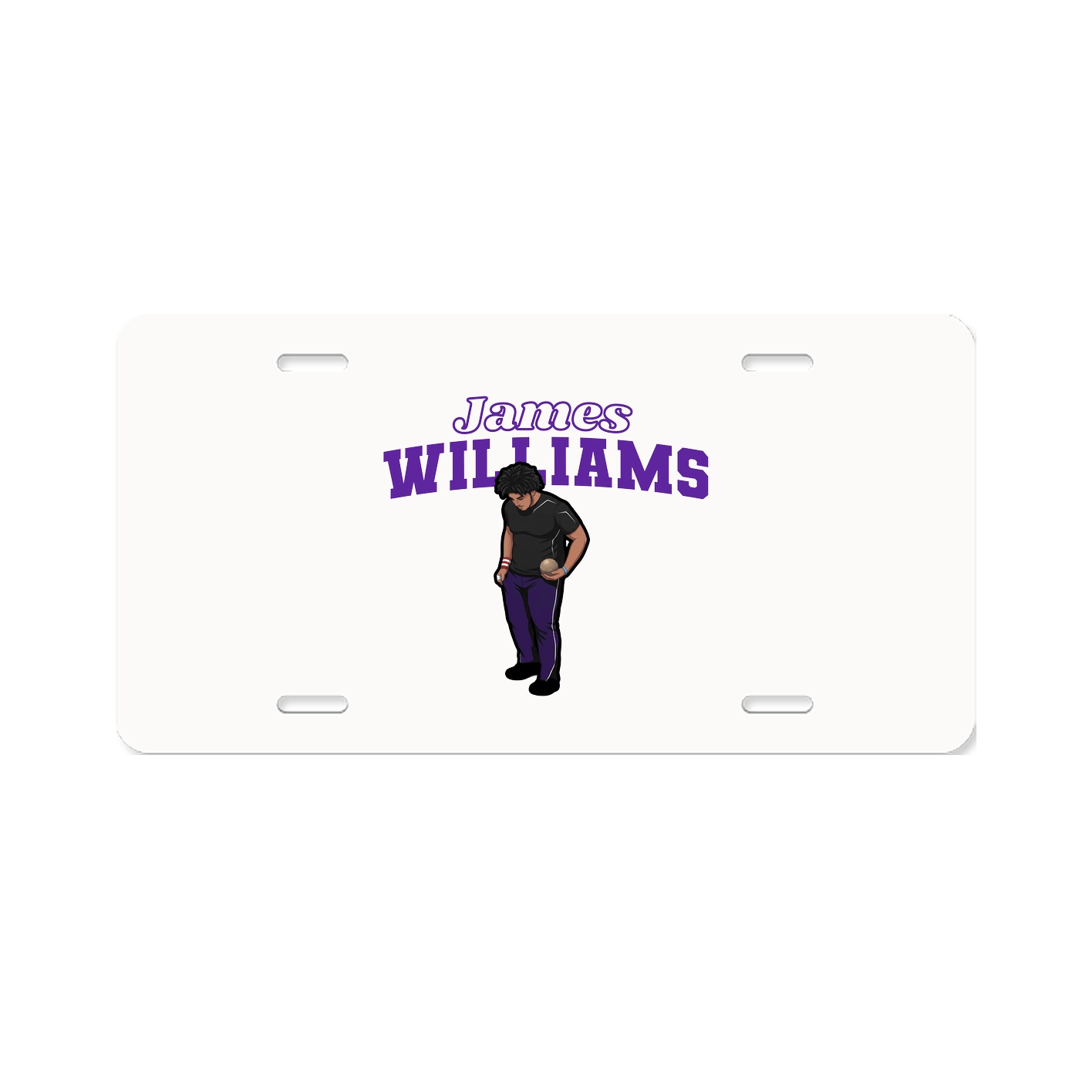 License Plate — Name Arch in Classic