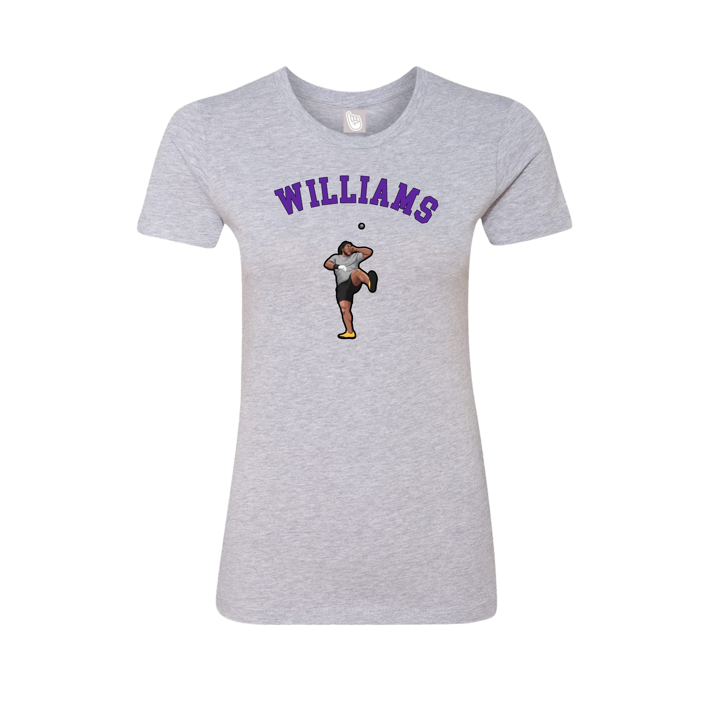 Fitted Women's Tee — Shirsey Arch in Grey