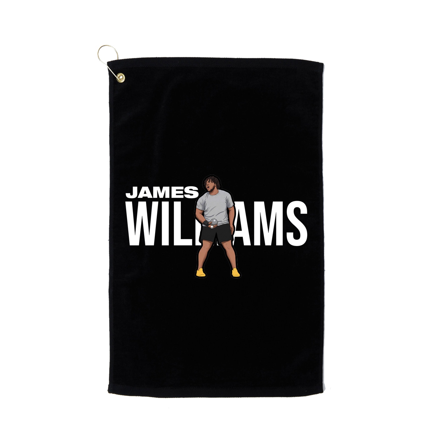 Golf Towel — Player Name in Black