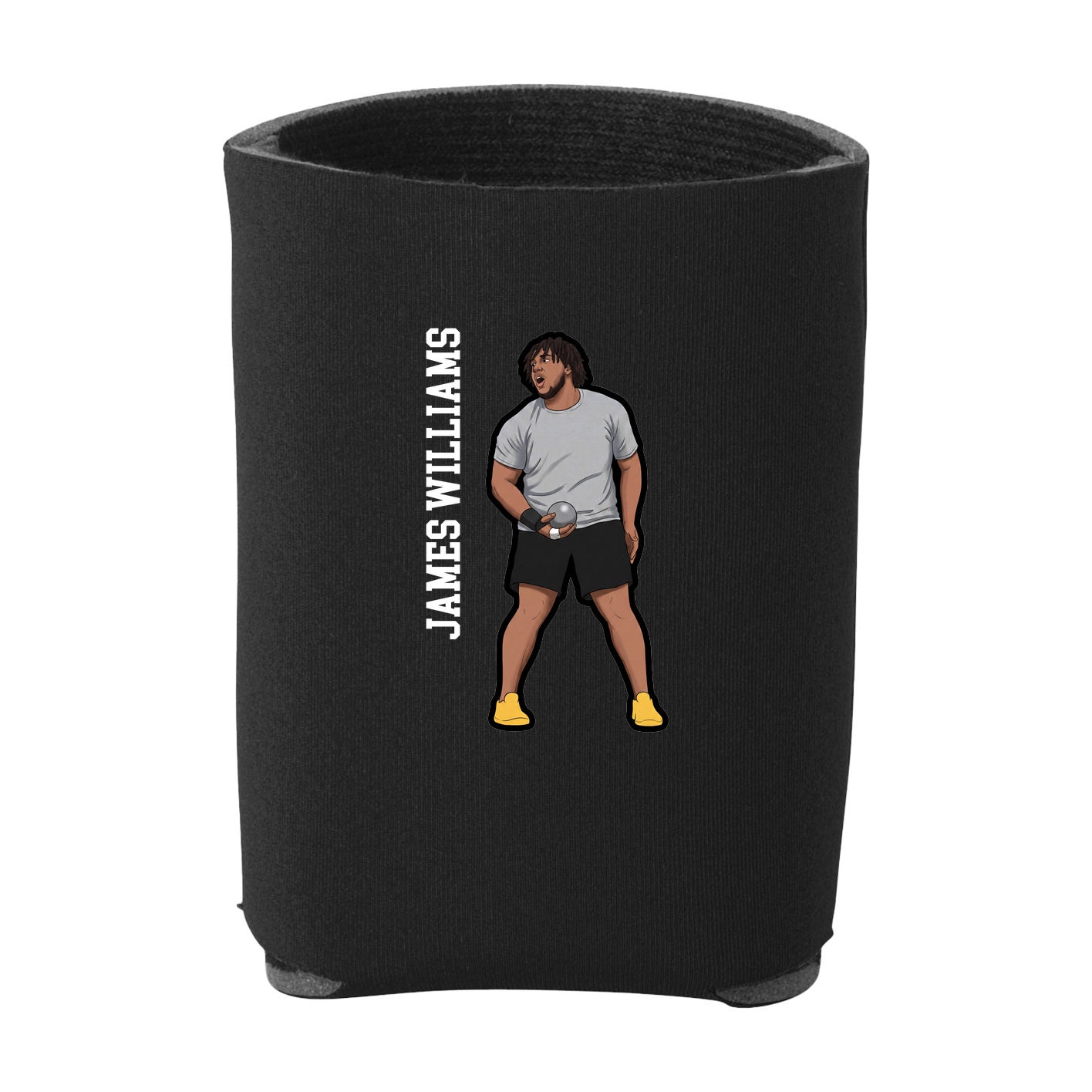 Can Holder — Name Vertical in Black