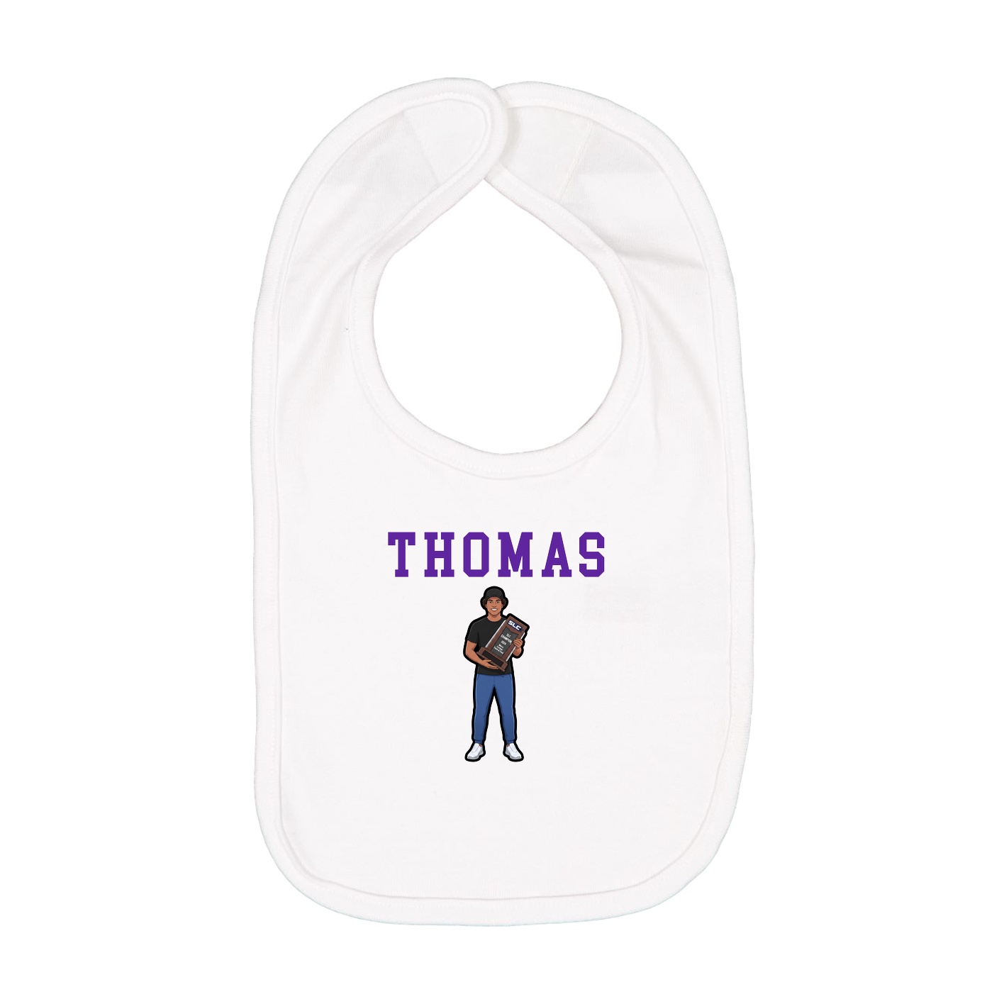 Infant Bib — Shirsey in White