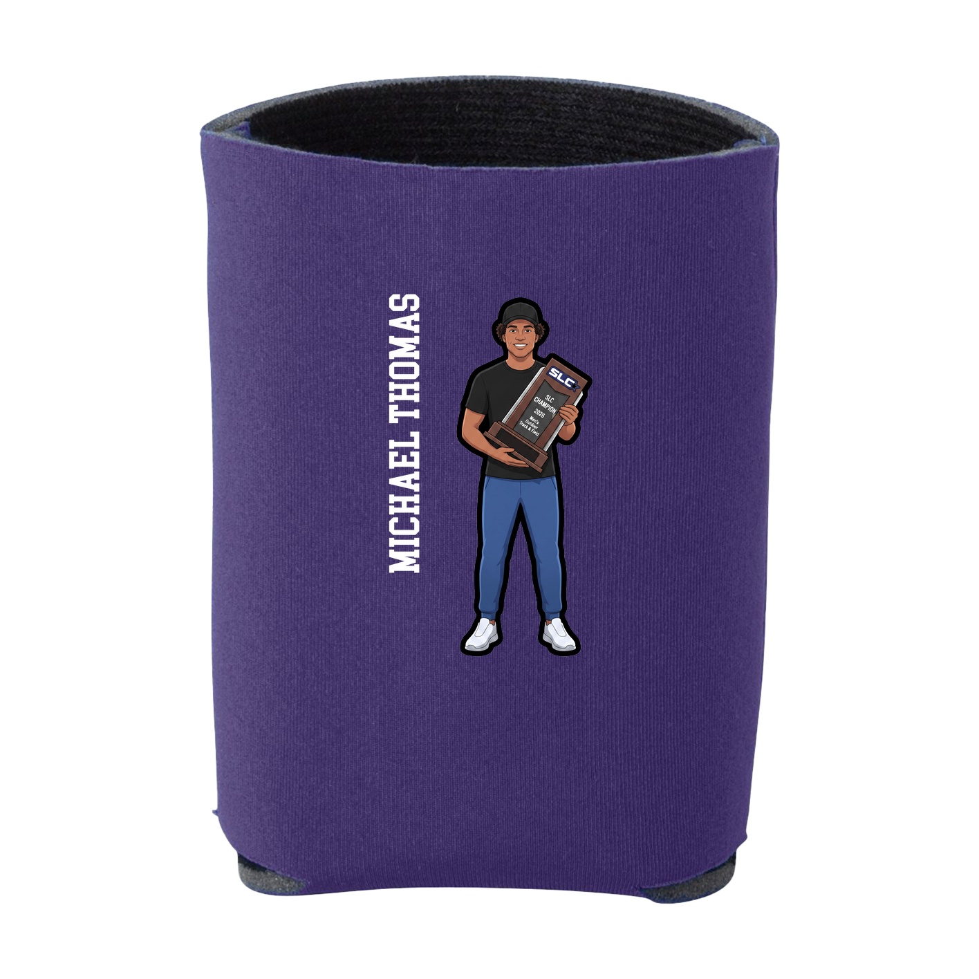 Can Holder — Name Vertical in Purple