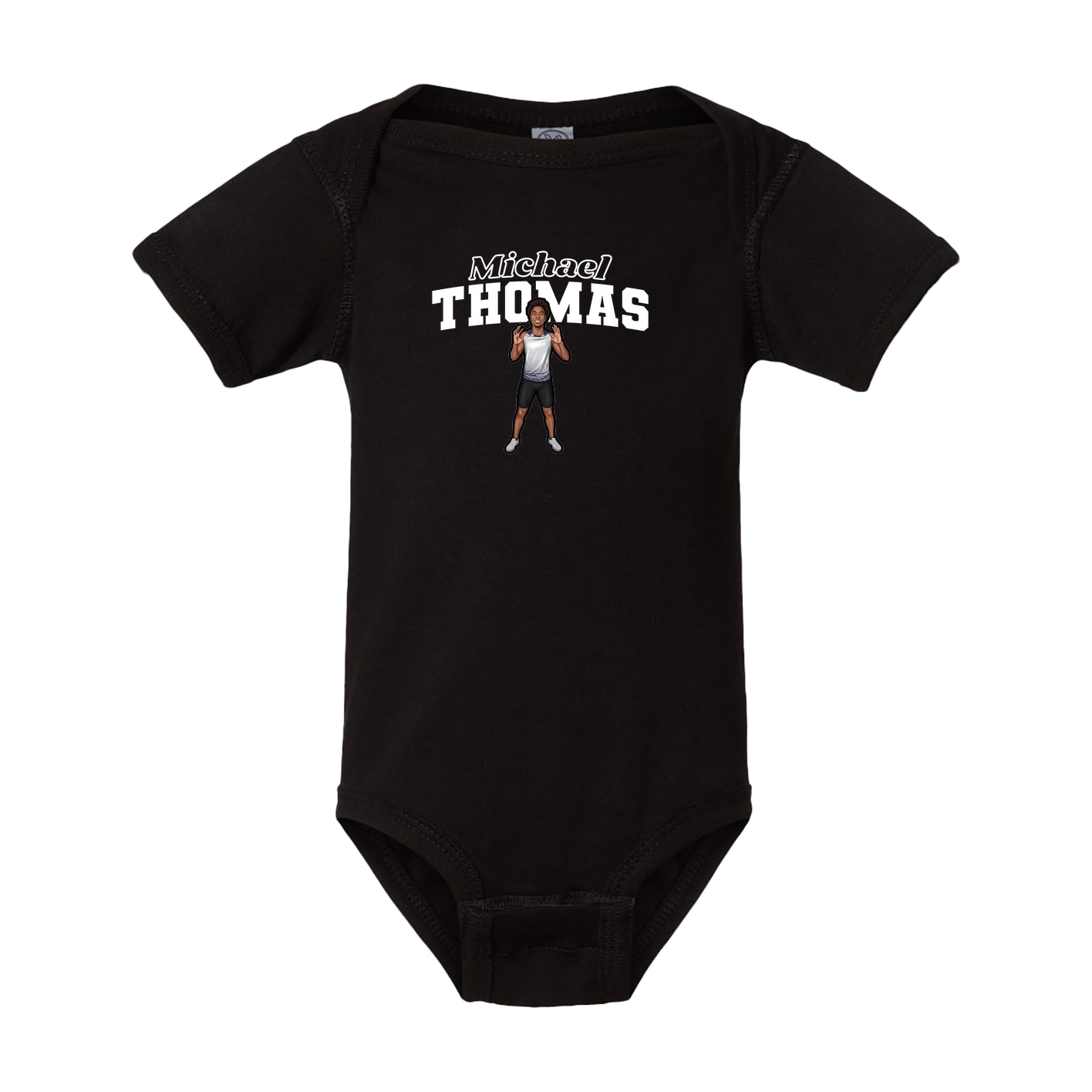 Baby Onesie — Name Arch in Black