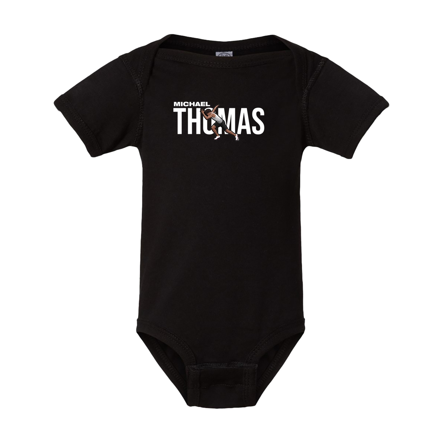 Baby Onesie — Player Name in Black