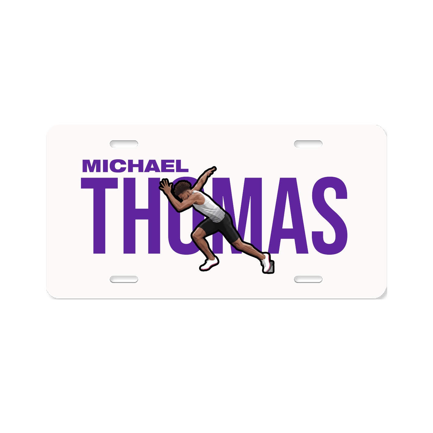 License Plate — Player Name in Classic