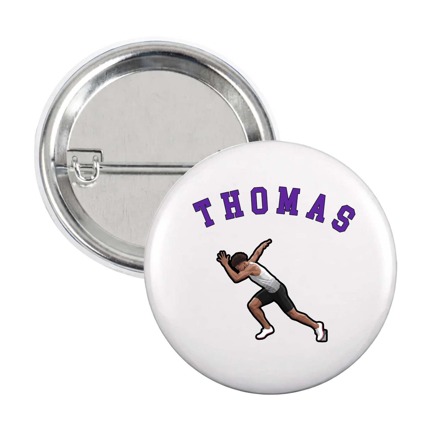 Game Day Button — Shirsey Arch in White