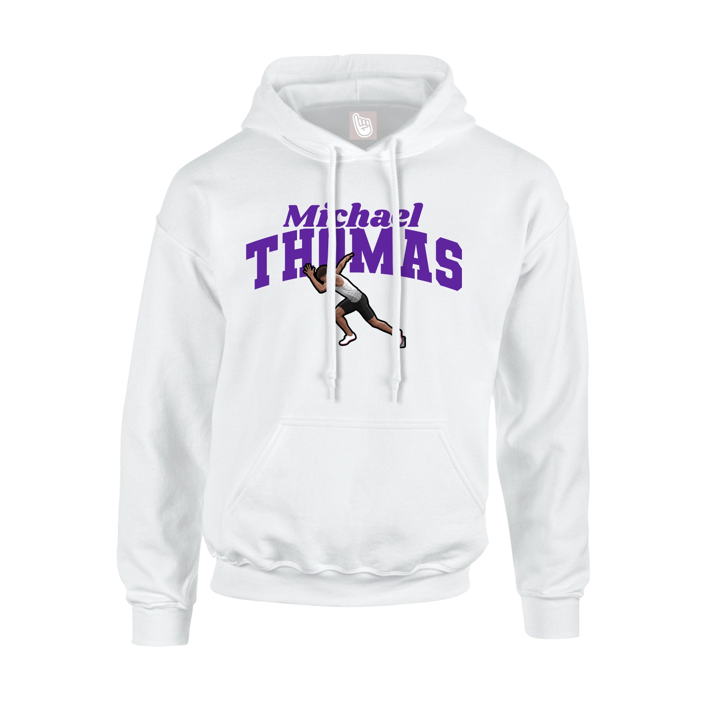 Hoodie — Signature Arch in White