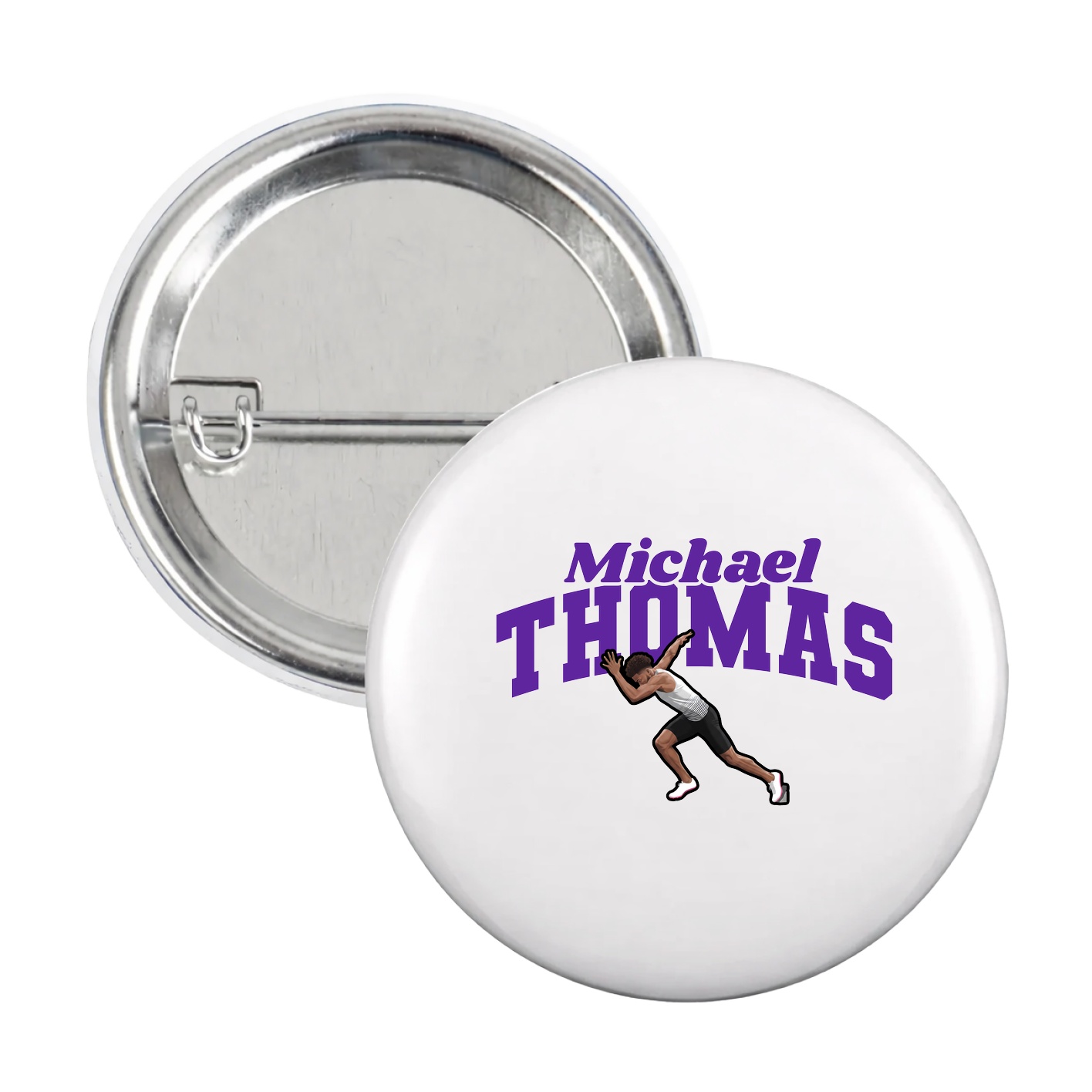 Game Day Button — Signature Arch in White