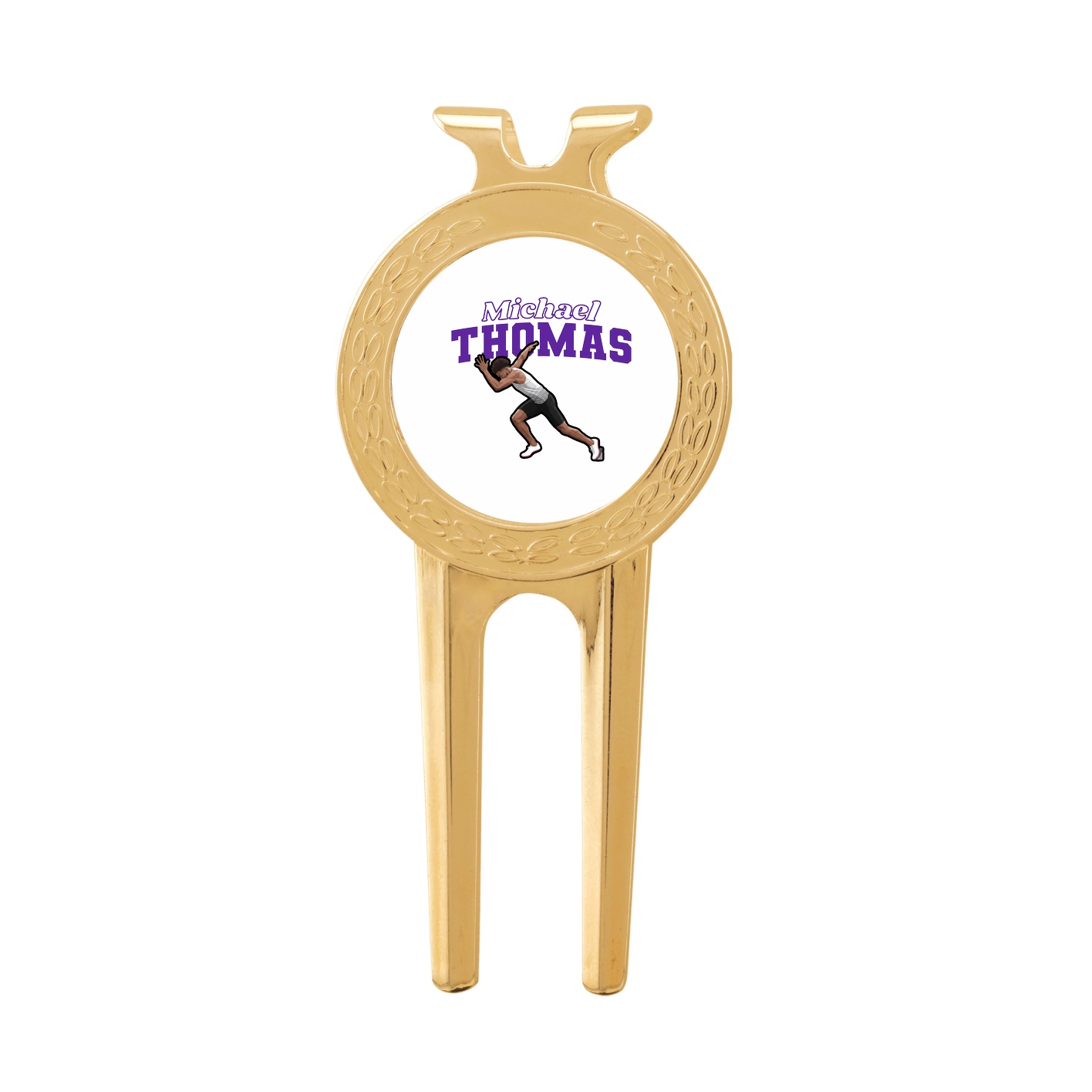 Divot Tool with Ball Marker — Name Arch in Classic