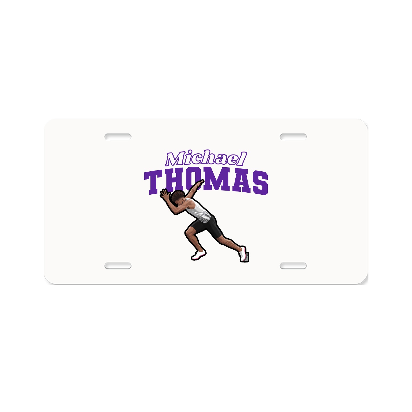 License Plate — Name Arch in Classic