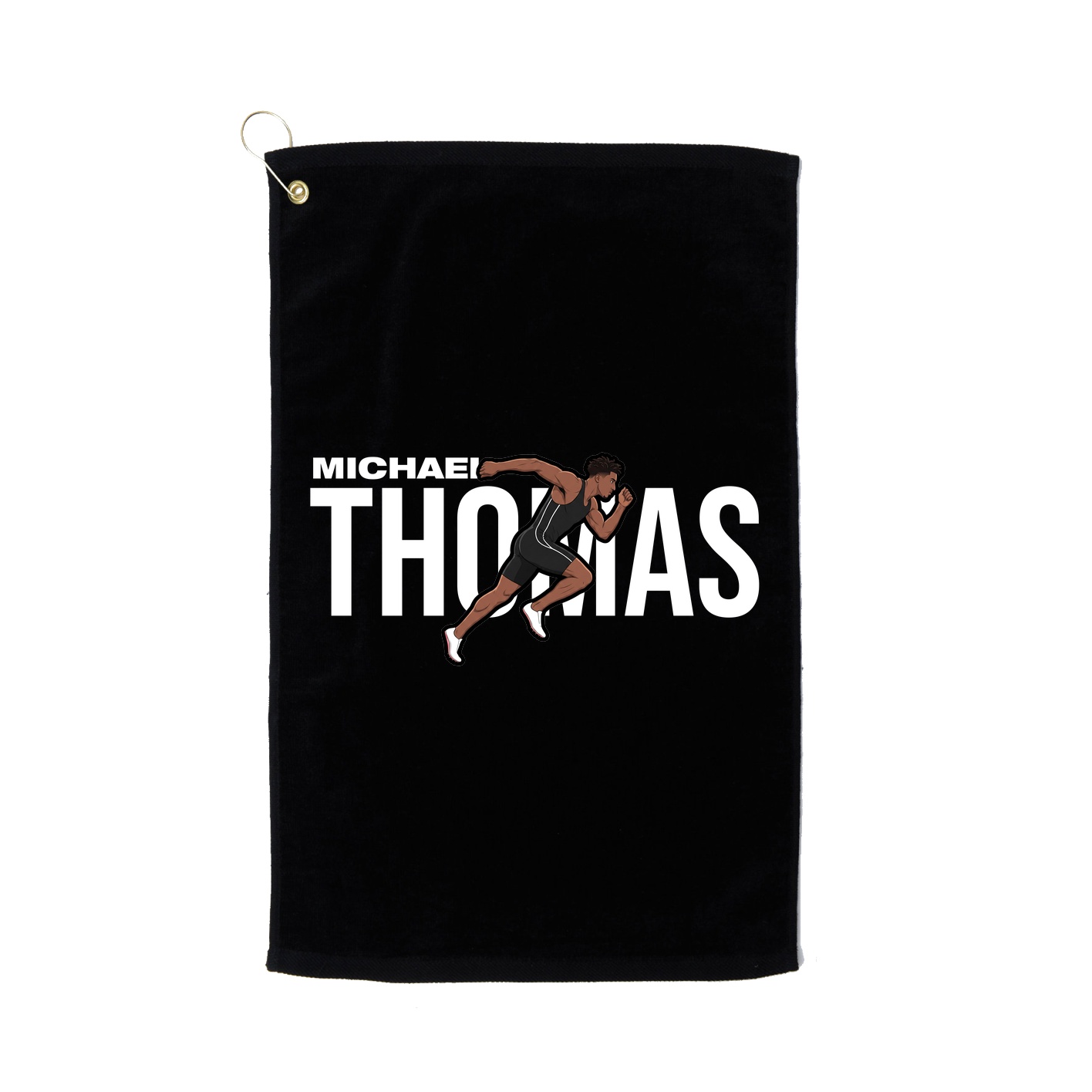 Golf Towel — Player Name in Black