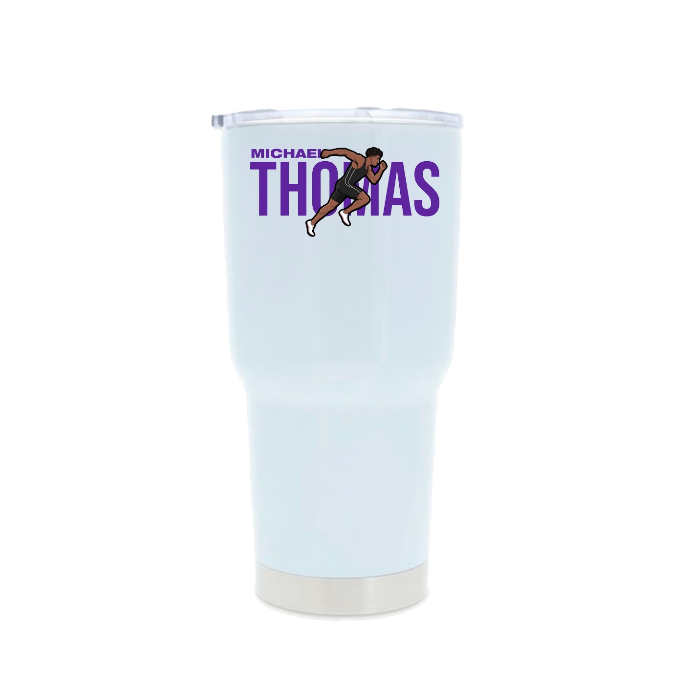 30oz Stainless Steel Tumbler — Player Name in White