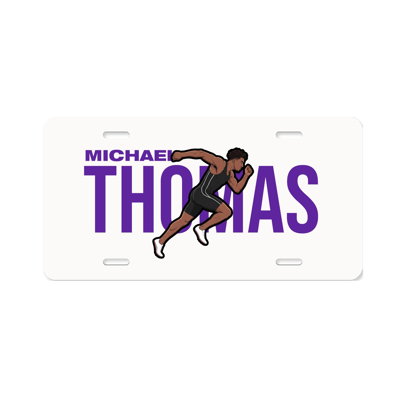 License Plate — Player Name in Classic