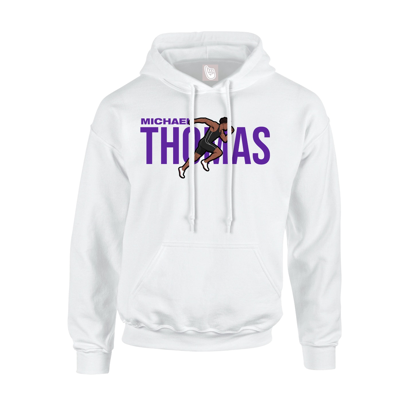 Youth Hoodie — Player Name in White