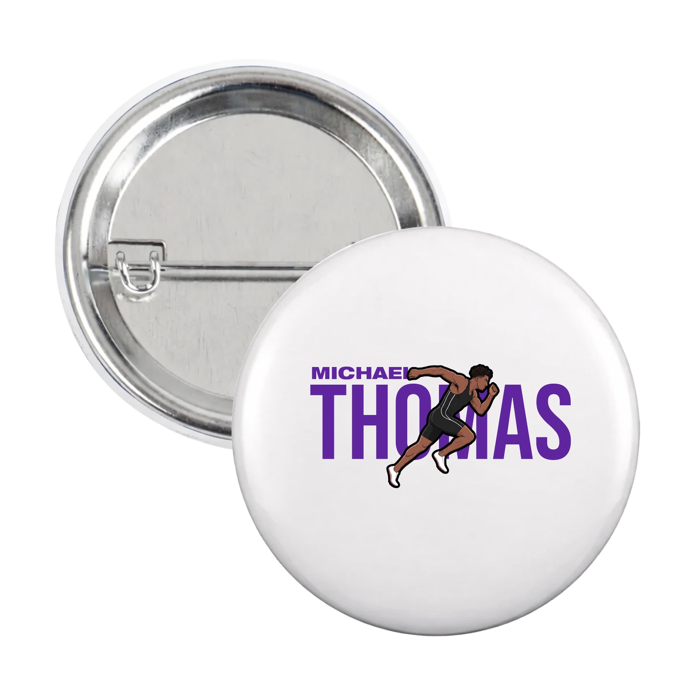 Game Day Button — Player Name in White