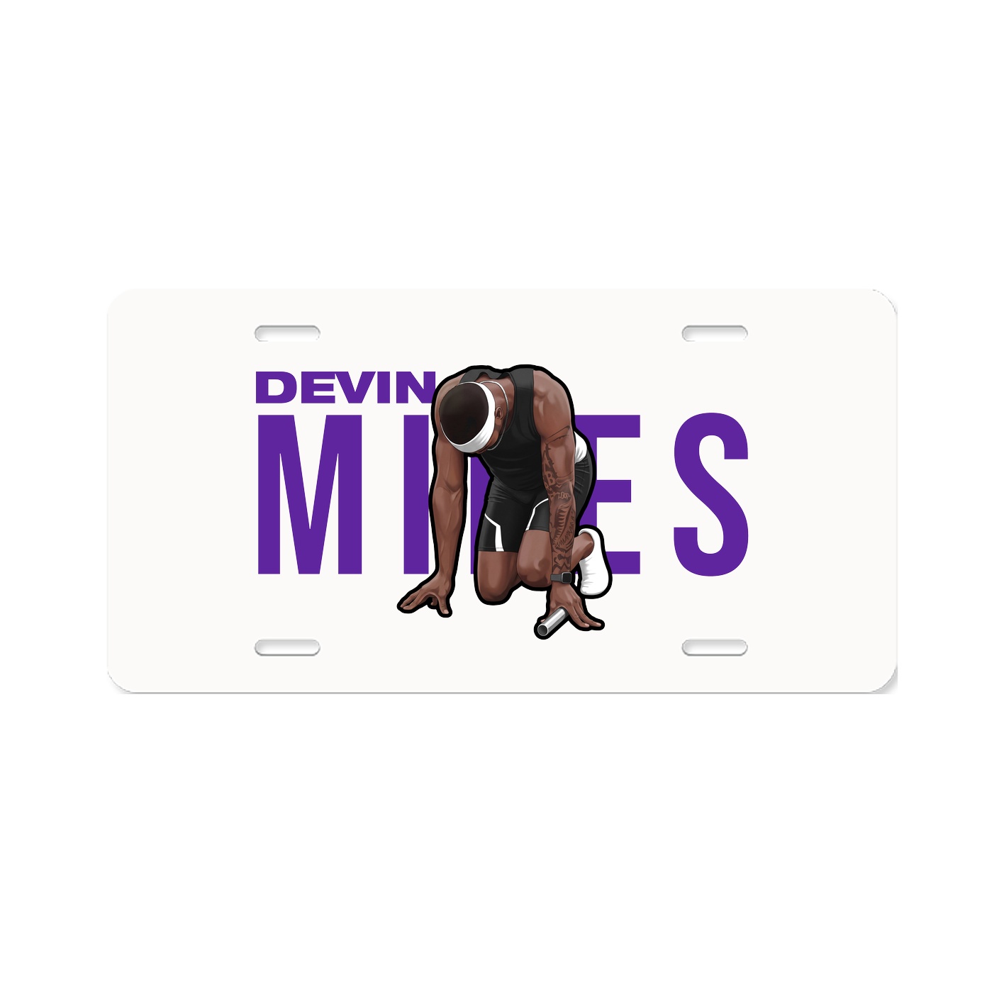 License Plate — Player Name in Classic