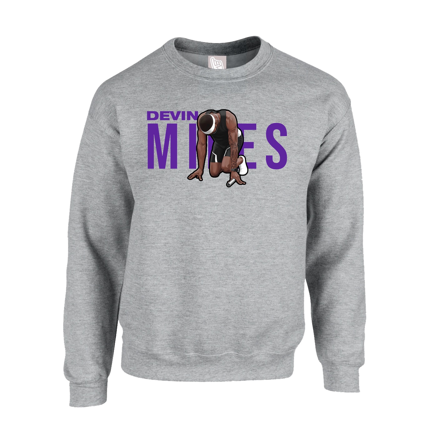 Fleece Crew — Player Name in Grey