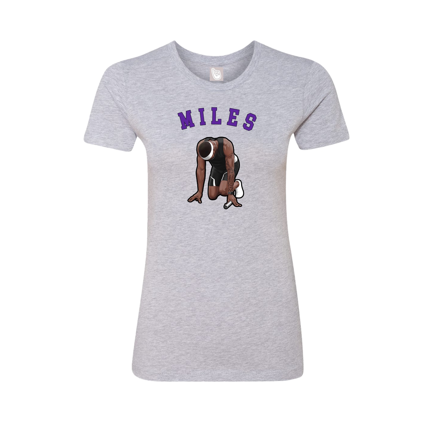 Fitted Women's Tee — Shirsey Arch in Grey