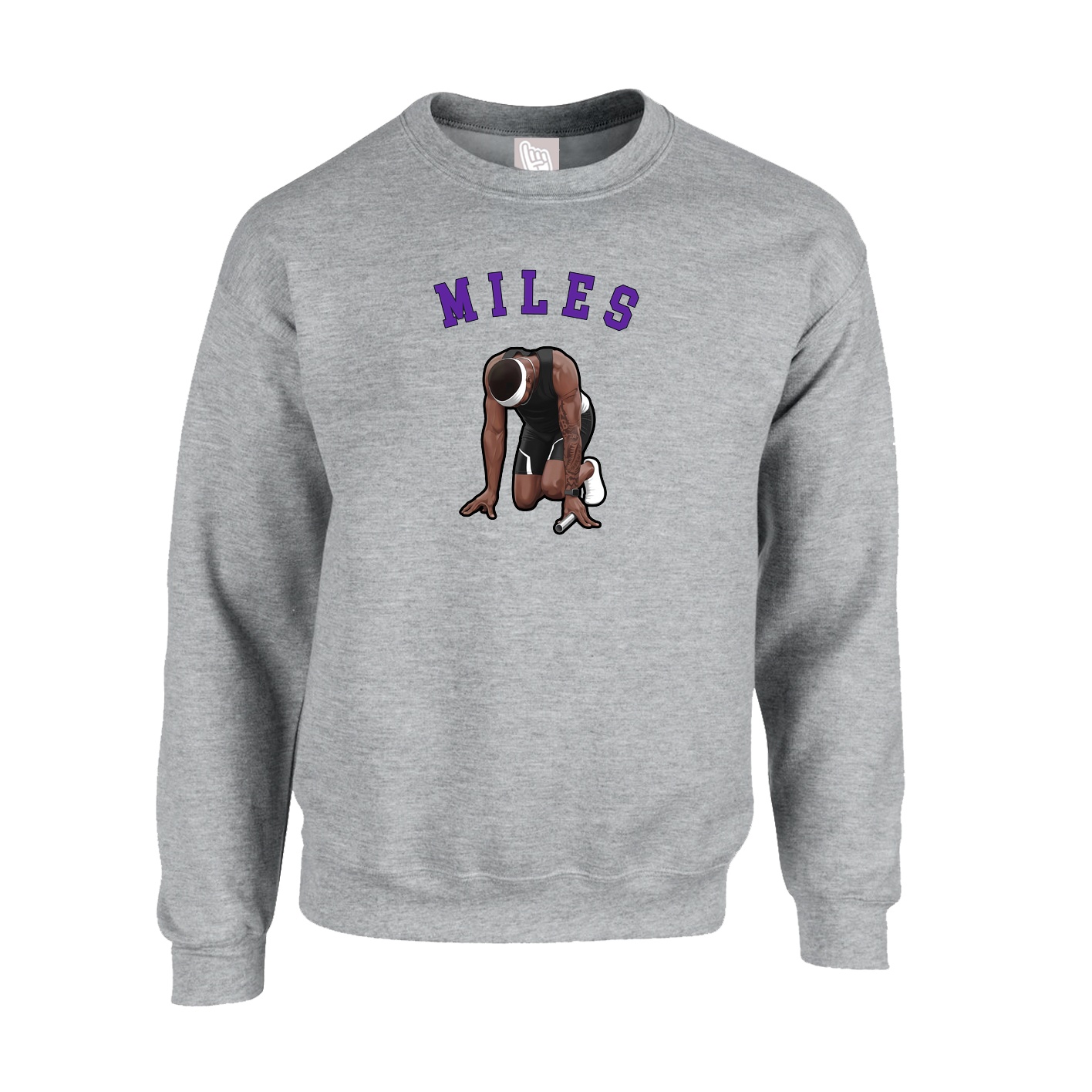 Fleece Crew — Shirsey Arch in Grey