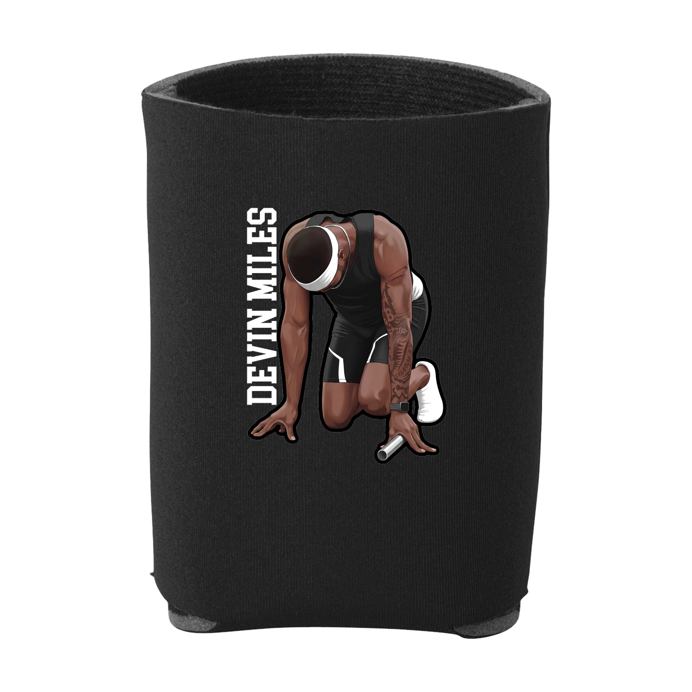 Can Holder — Name Vertical in Black