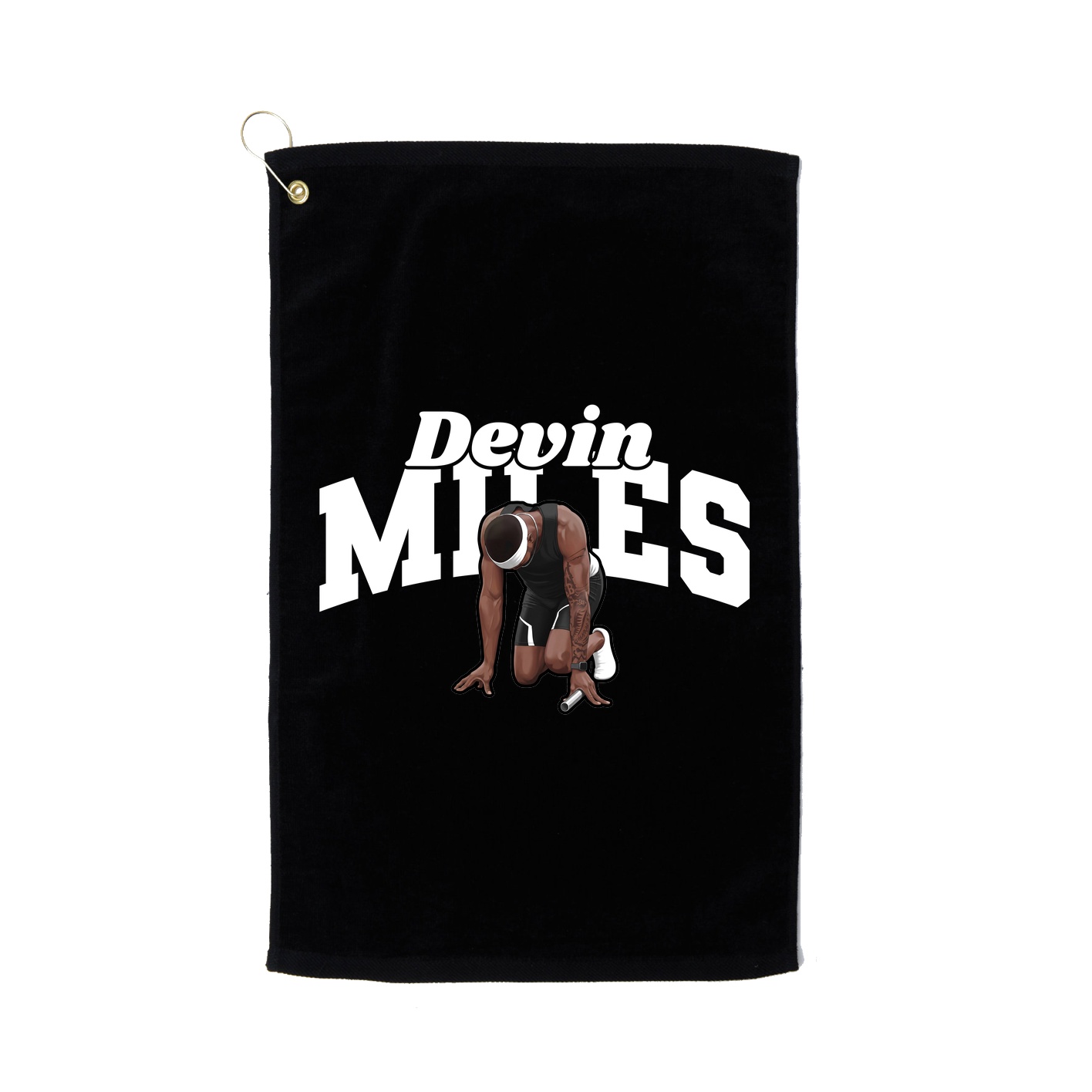 Golf Towel — Signature Arch in Black