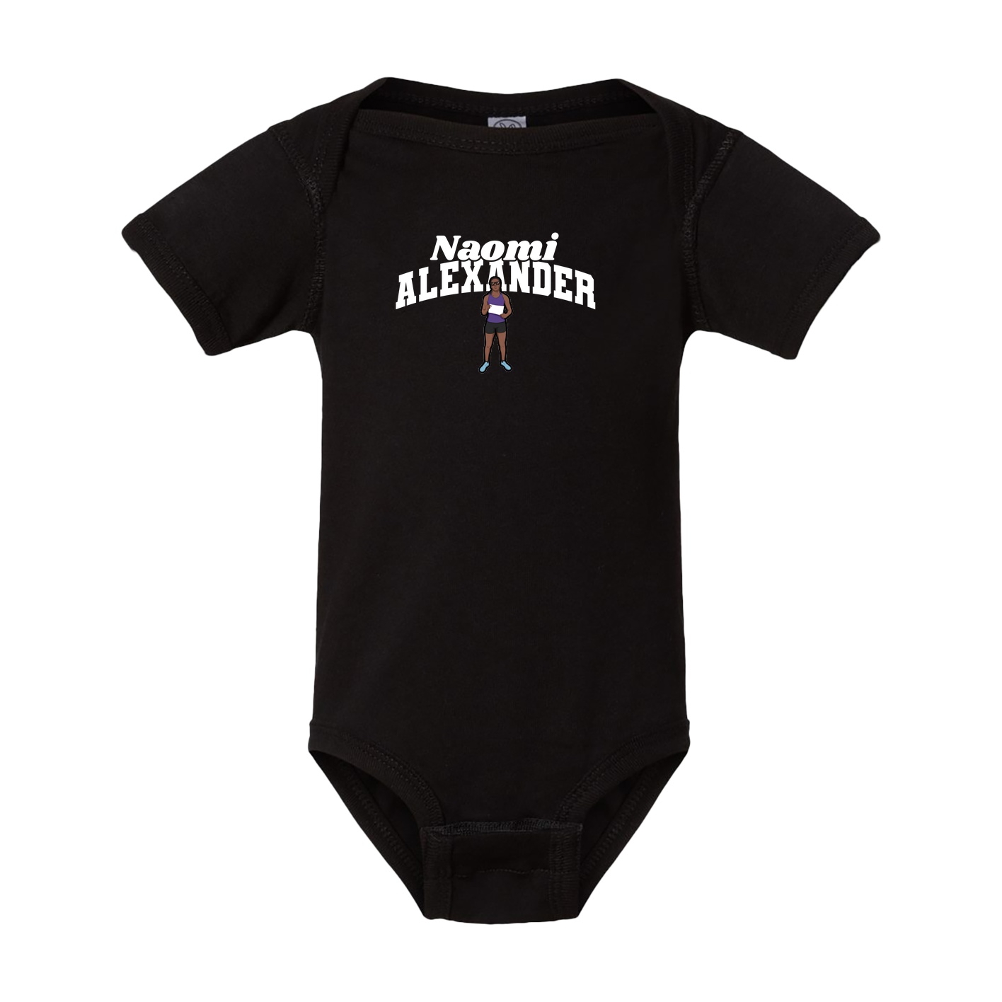 Baby Onesie — Signature Arch in Black