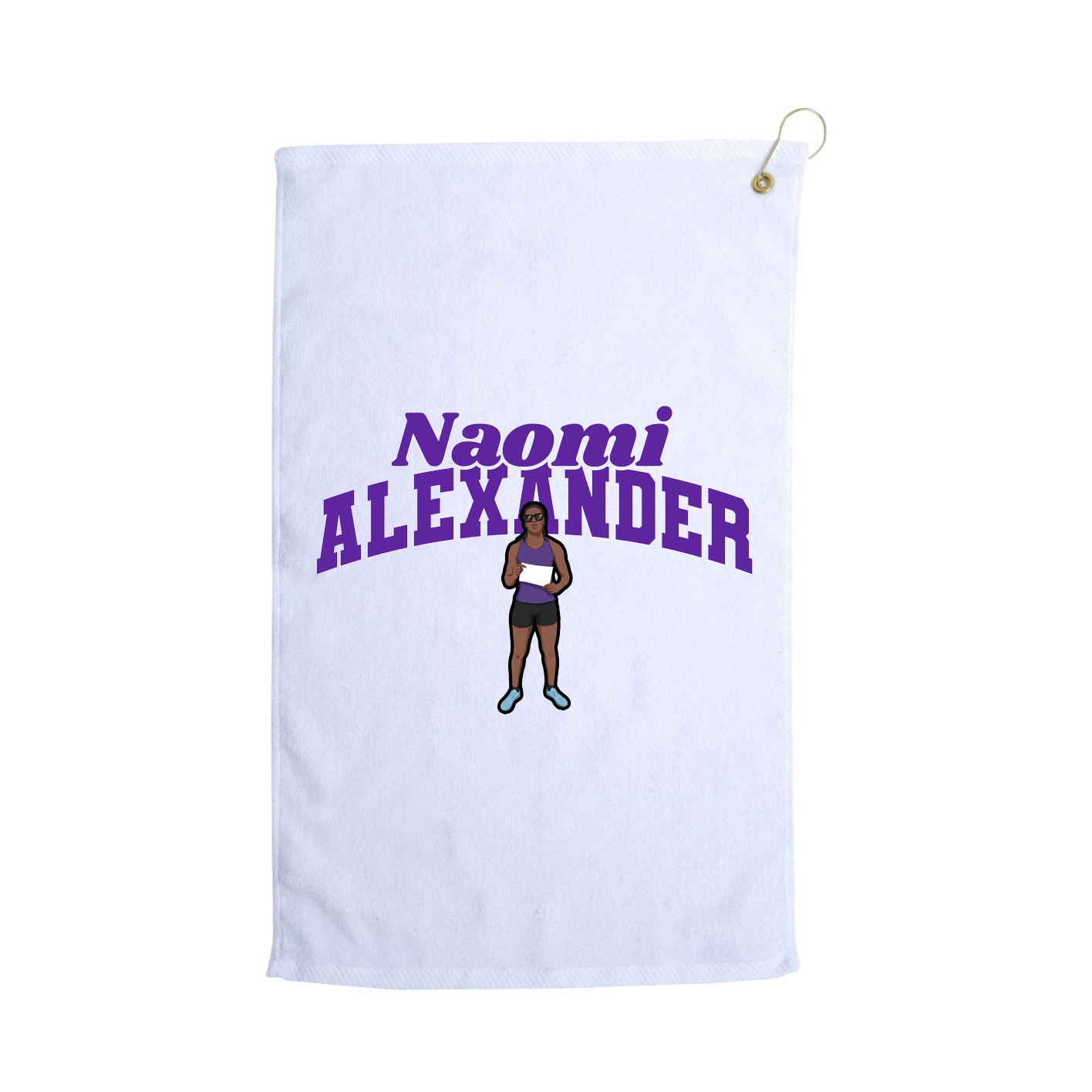Golf Towel — Signature Arch in White