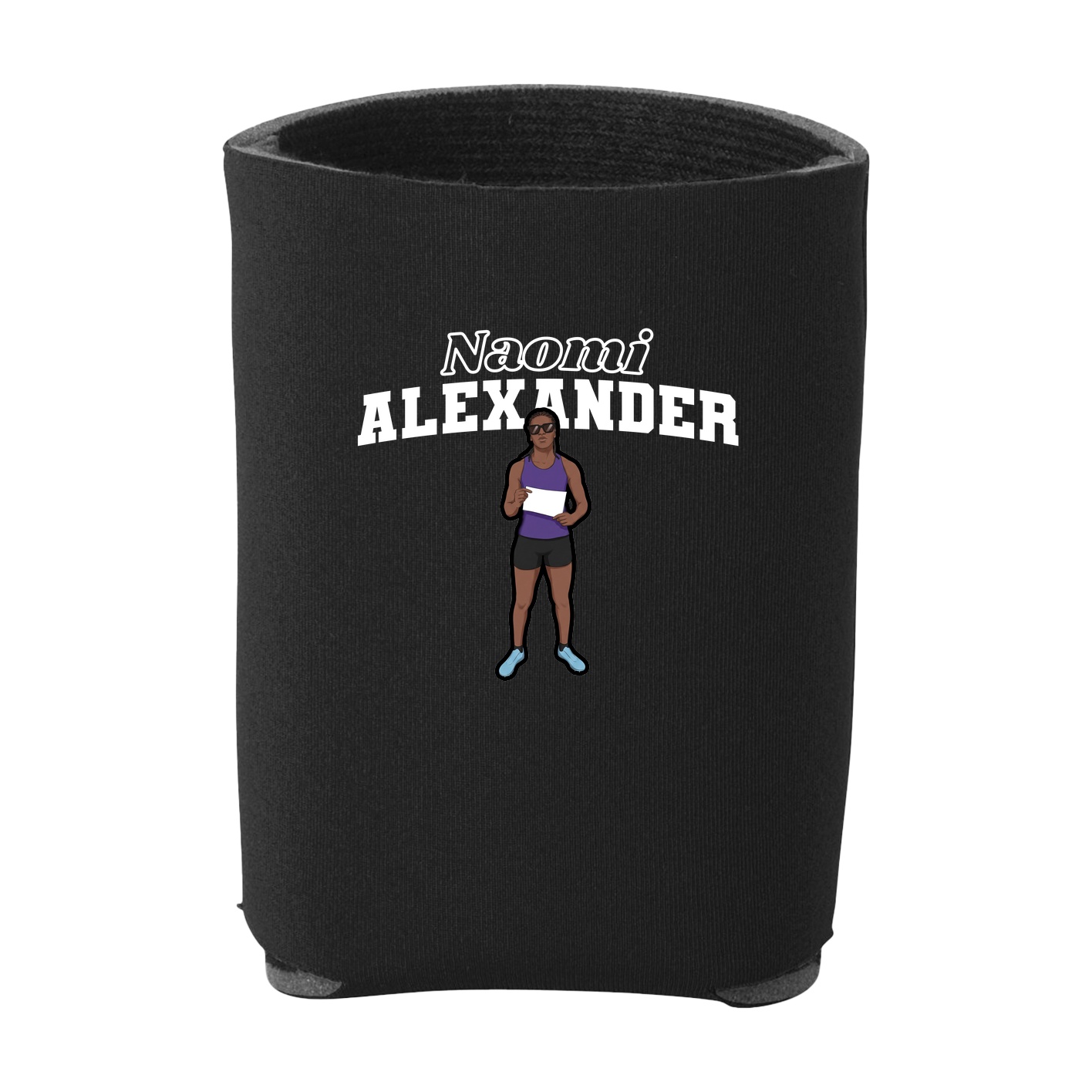 Can Holder — Name Arch in Black