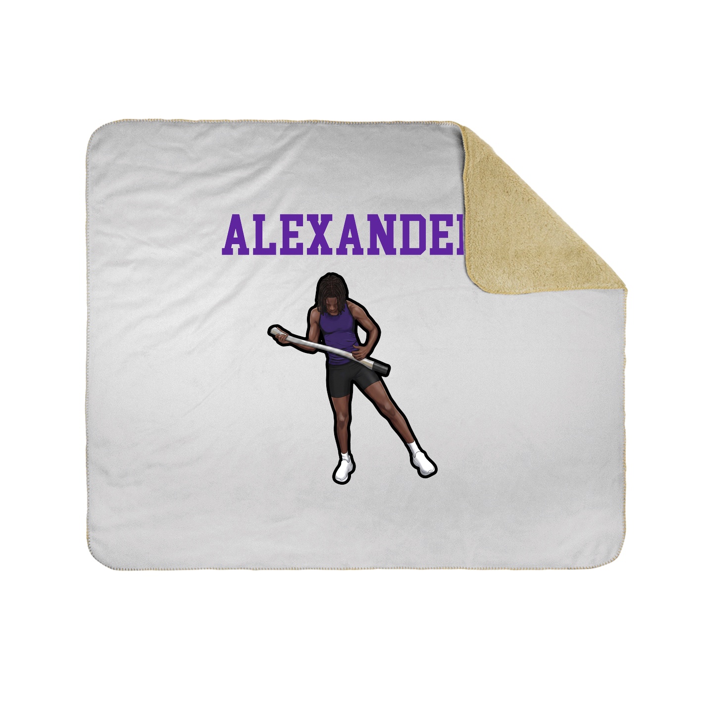 Throw Blanket — Shirsey in White
