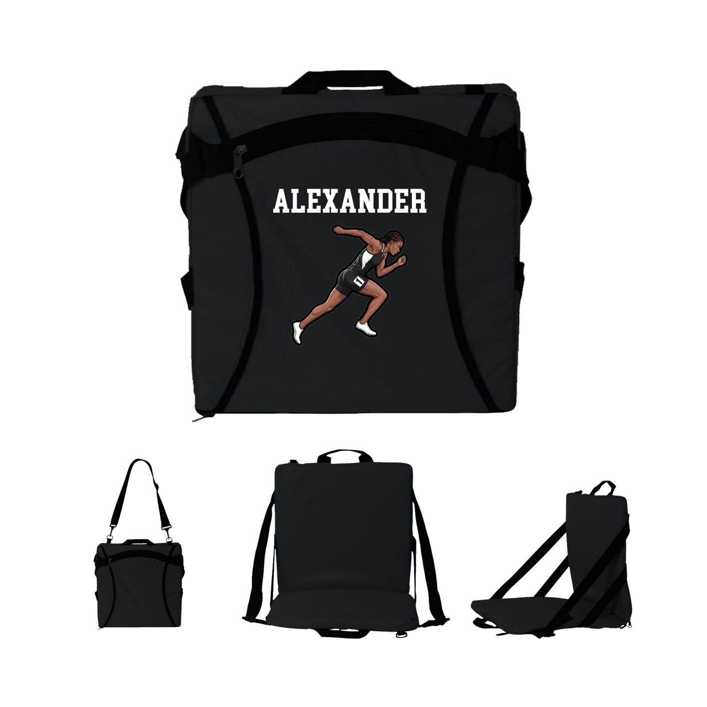 Folding Stadium Seat — Shirsey in Black