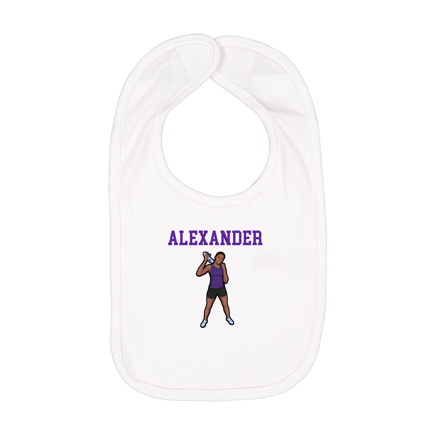 Infant Bib — Shirsey in White