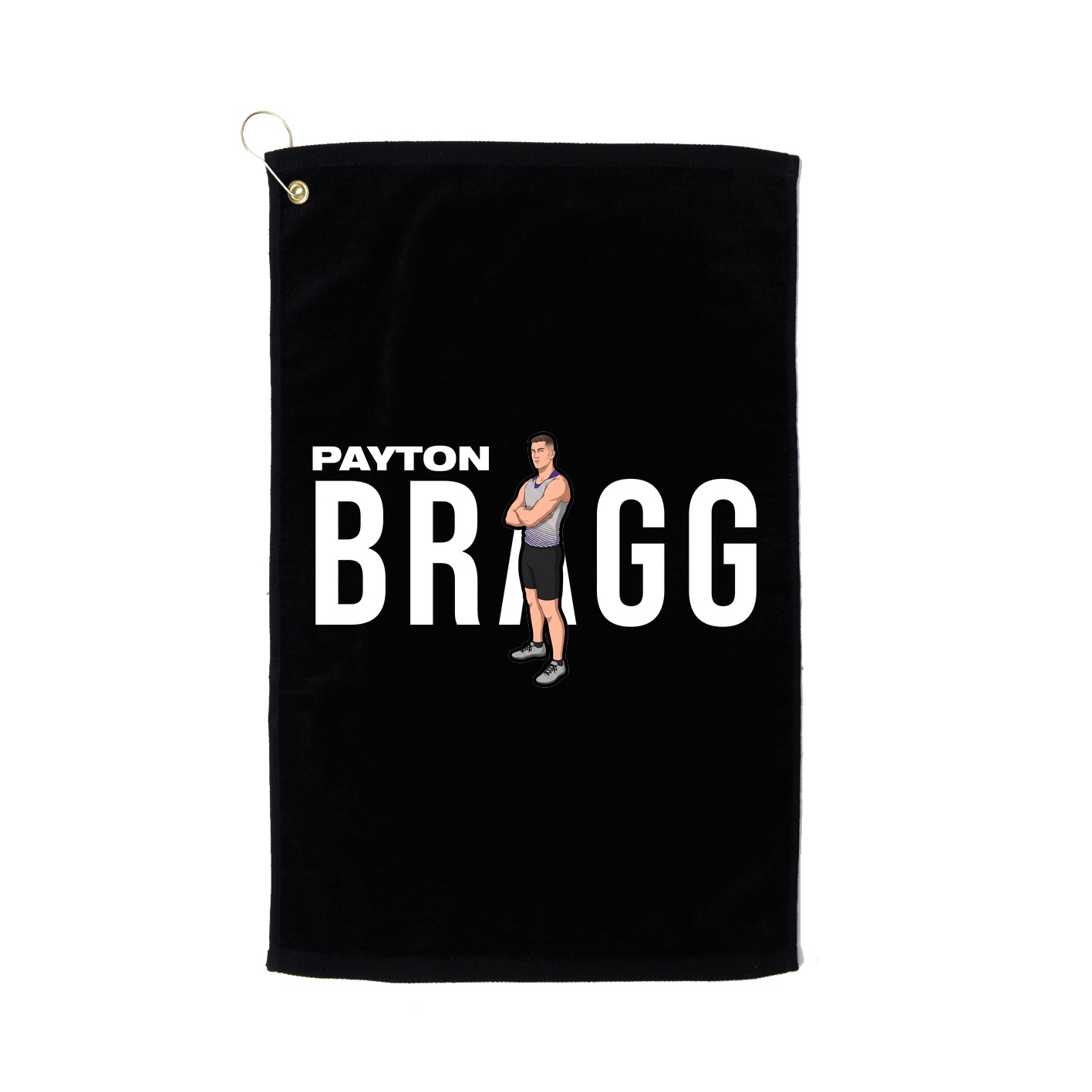 Golf Towel — Player Name in Black