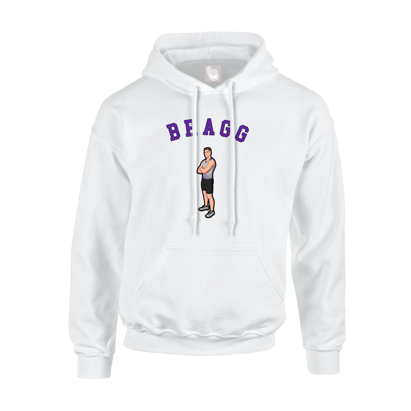 Youth Hoodie — Shirsey Arch in White