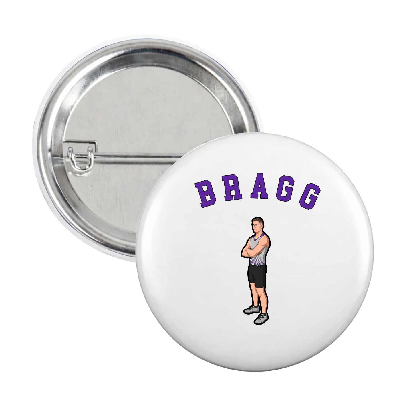 Game Day Button — Shirsey Arch in White