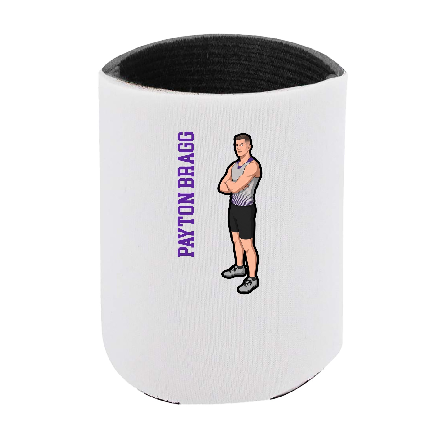 Can Holder — Name Vertical in White