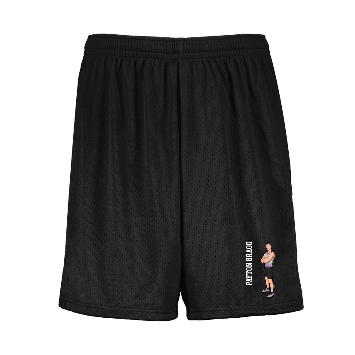 Shorts — Name Vertical in Black