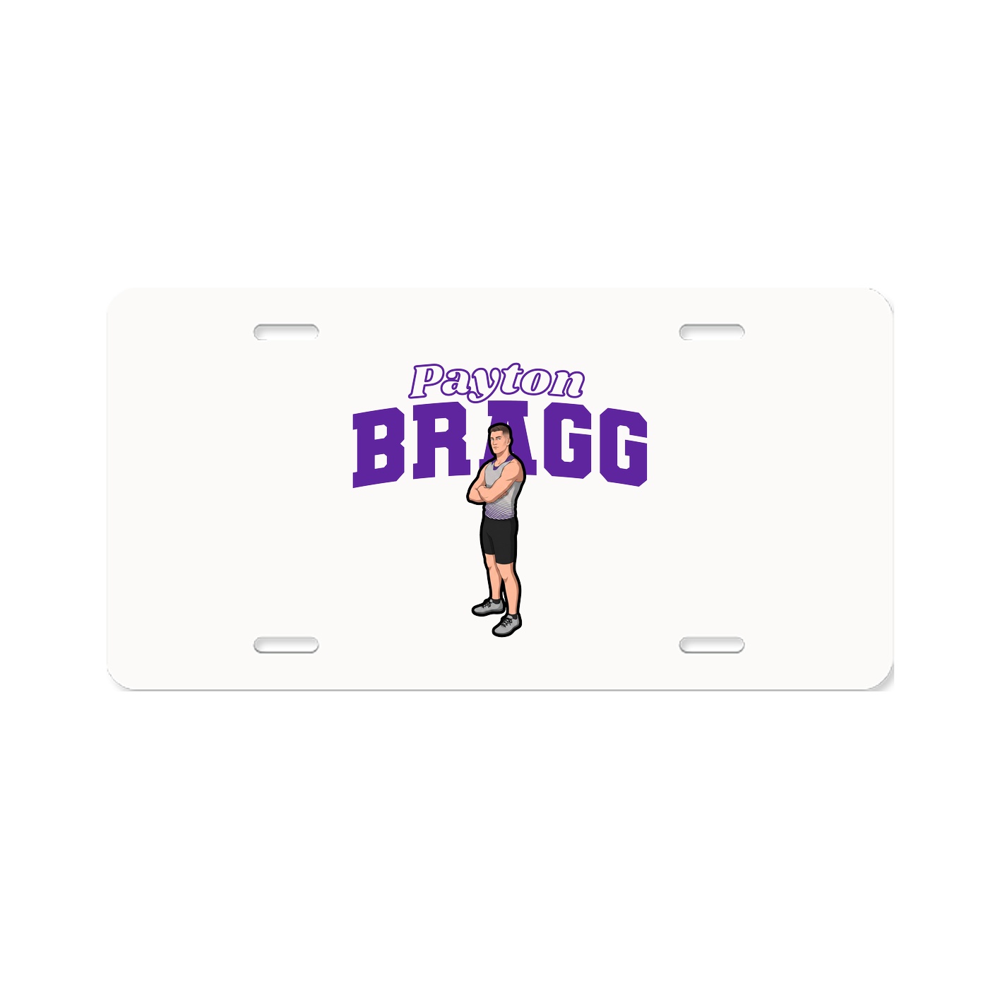 License Plate — Name Arch in Classic
