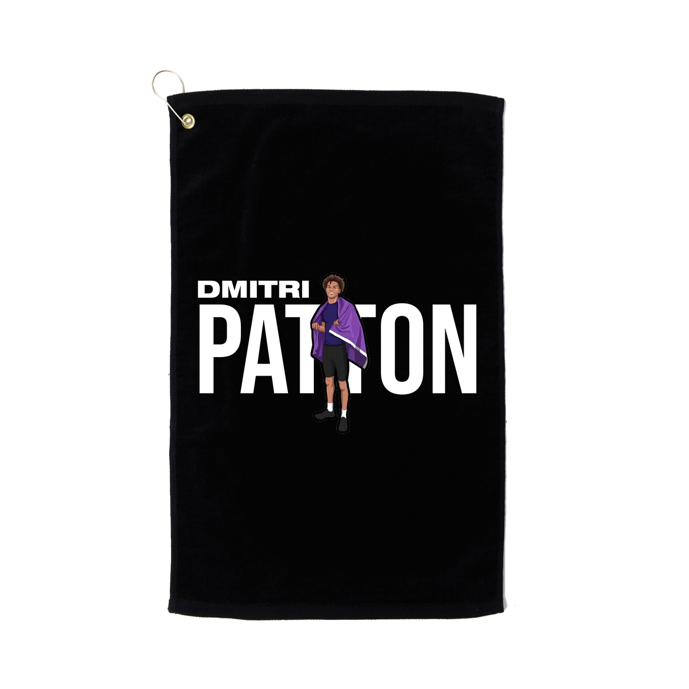 Golf Towel — Player Name in Black