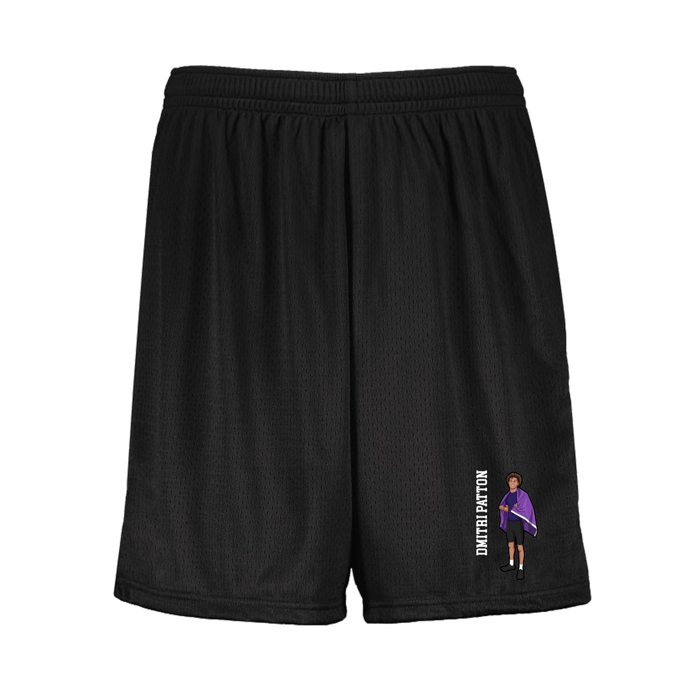 Shorts — Name Vertical in Black