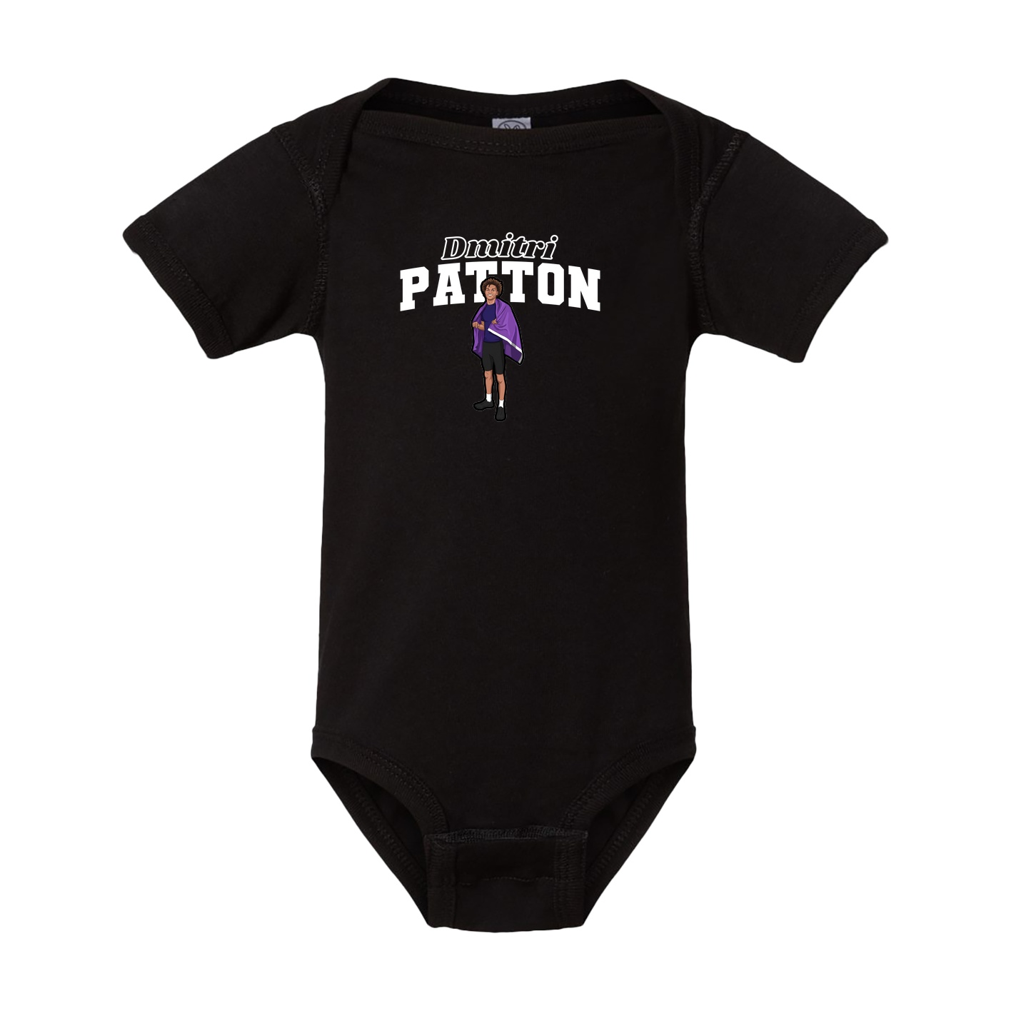 Baby Onesie — Name Arch in Black