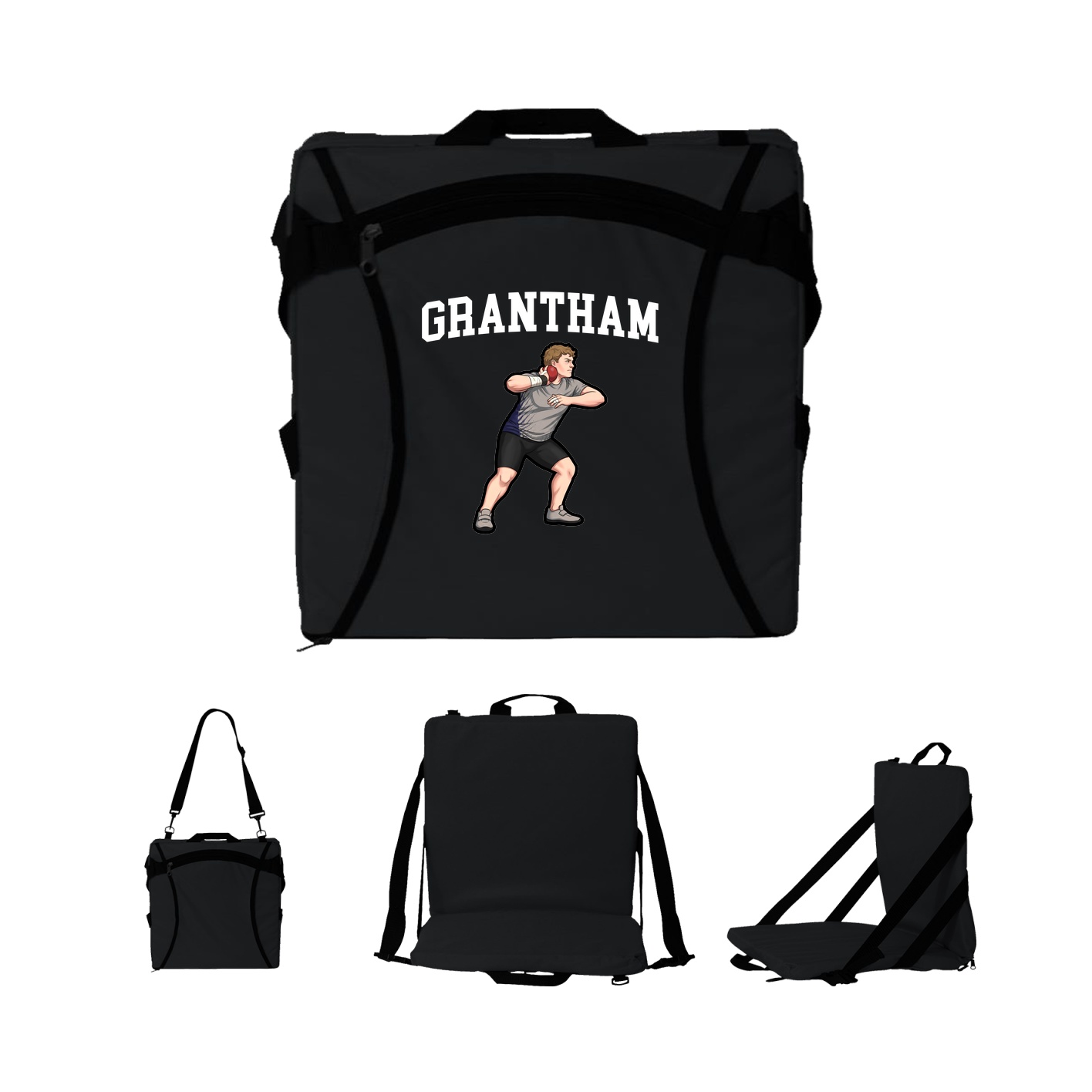 Folding Stadium Seat — Shirsey in Black