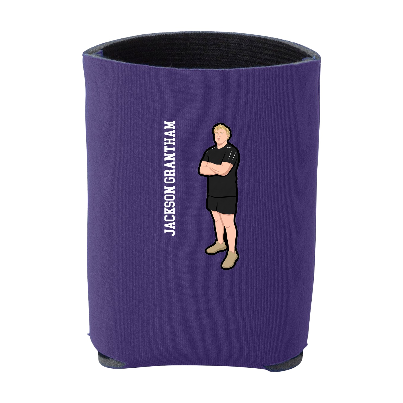 Can Holder — Name Vertical in Purple