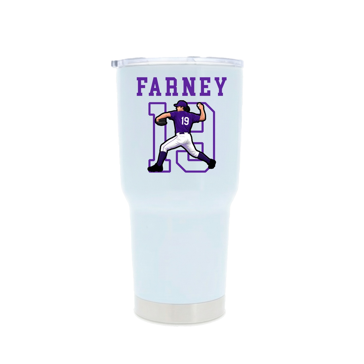 30oz Stainless Steel Tumbler — Shirsey in White