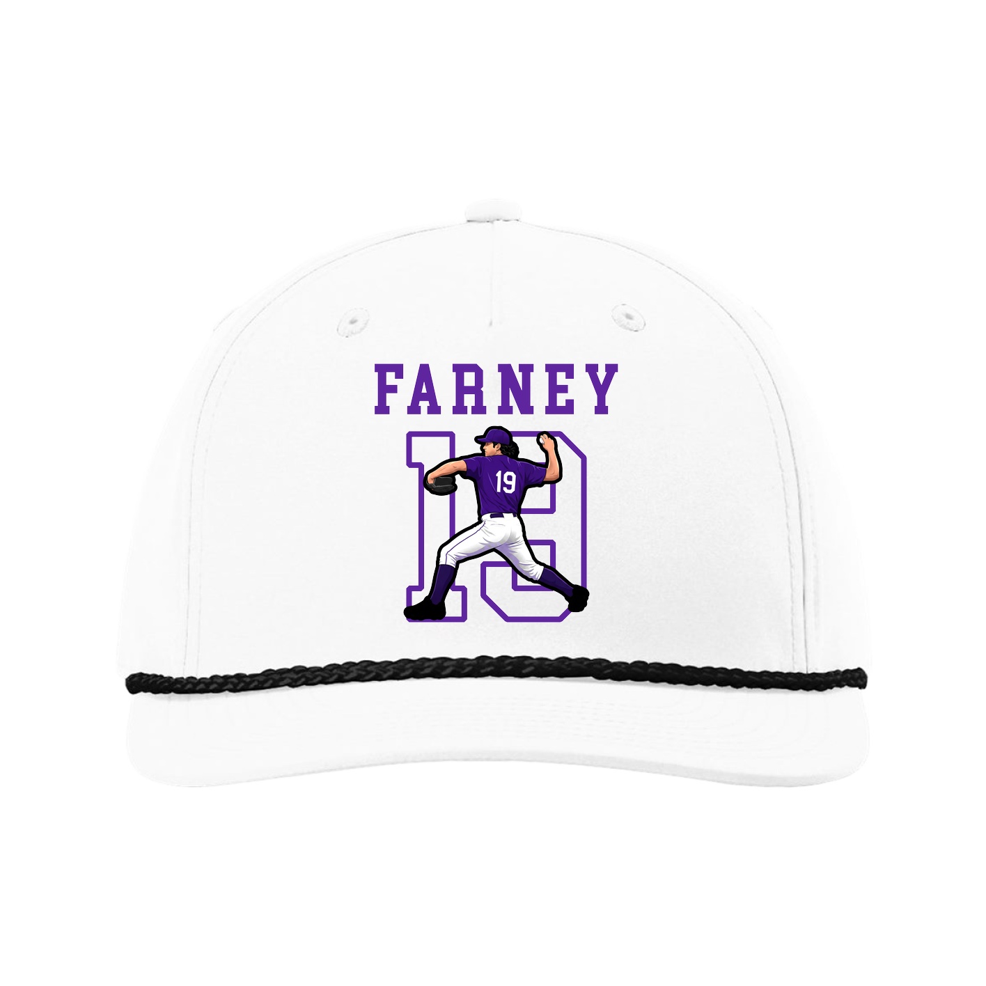 Five-Panel Classic Rope Cap — Shirsey in White