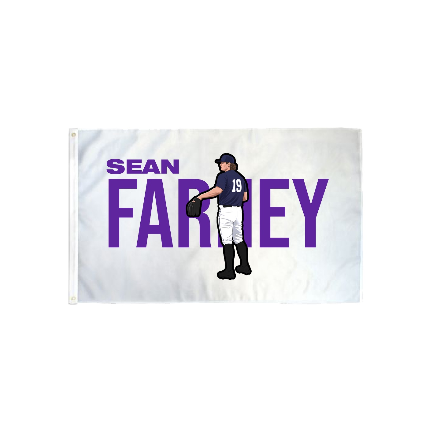 3x5 Flag — Player Name in Classic