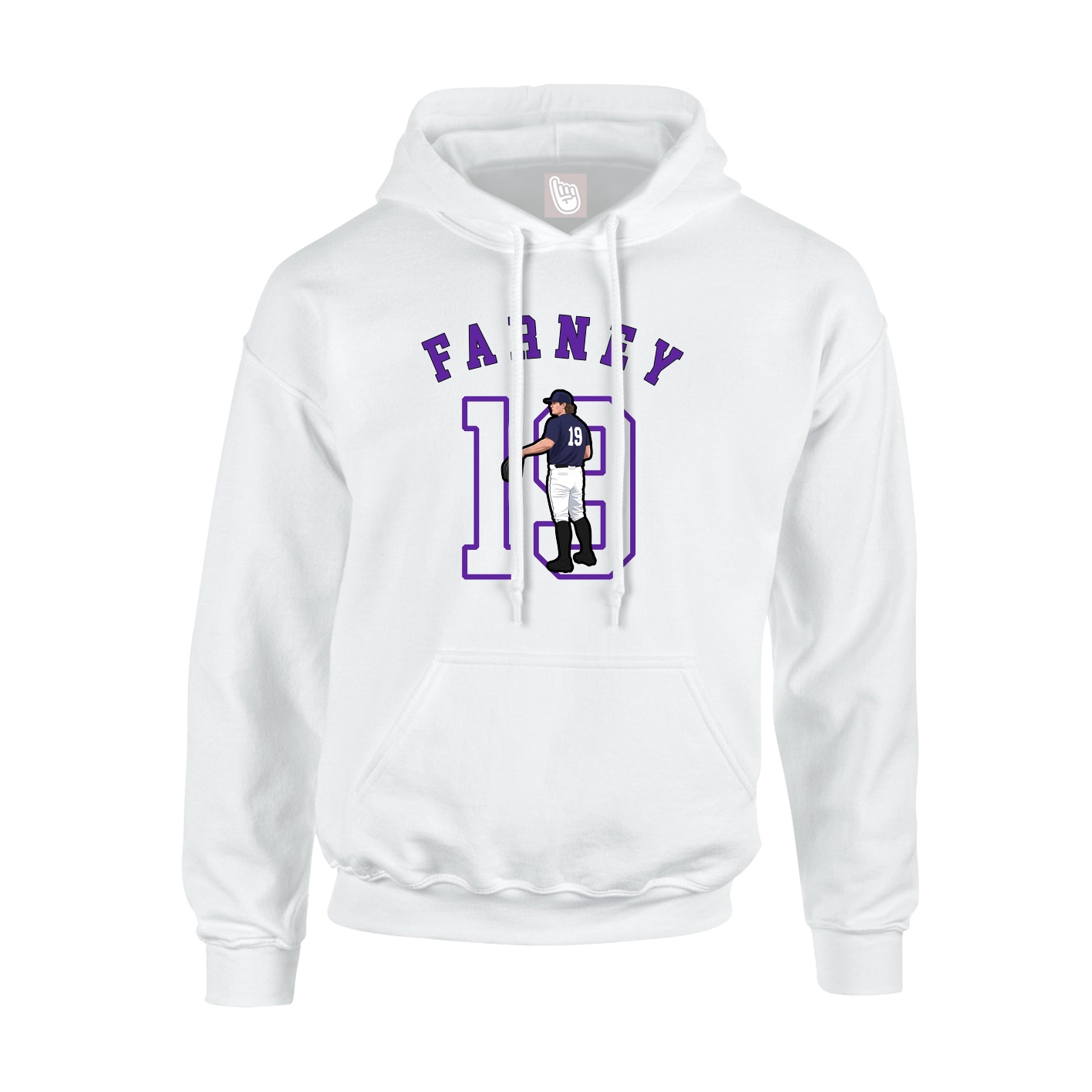 Hoodie — Shirsey Arch in White