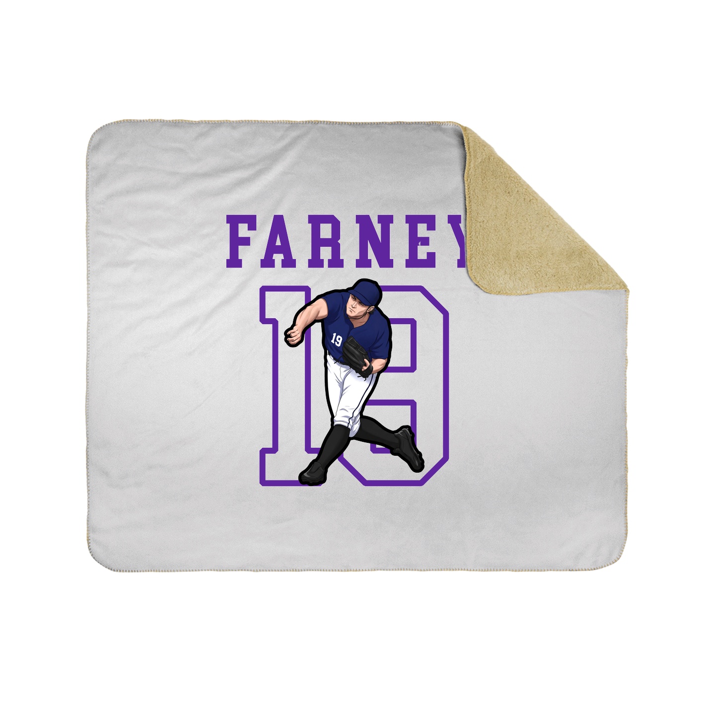 Throw Blanket — Shirsey in White