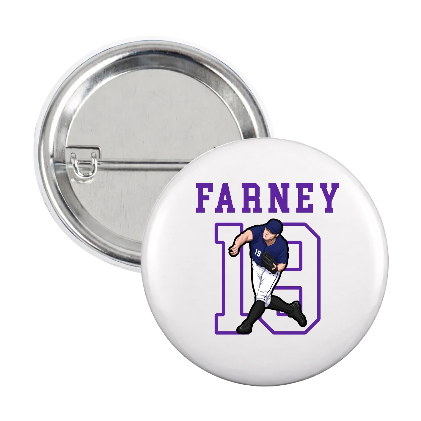 Game Day Button — Shirsey in White